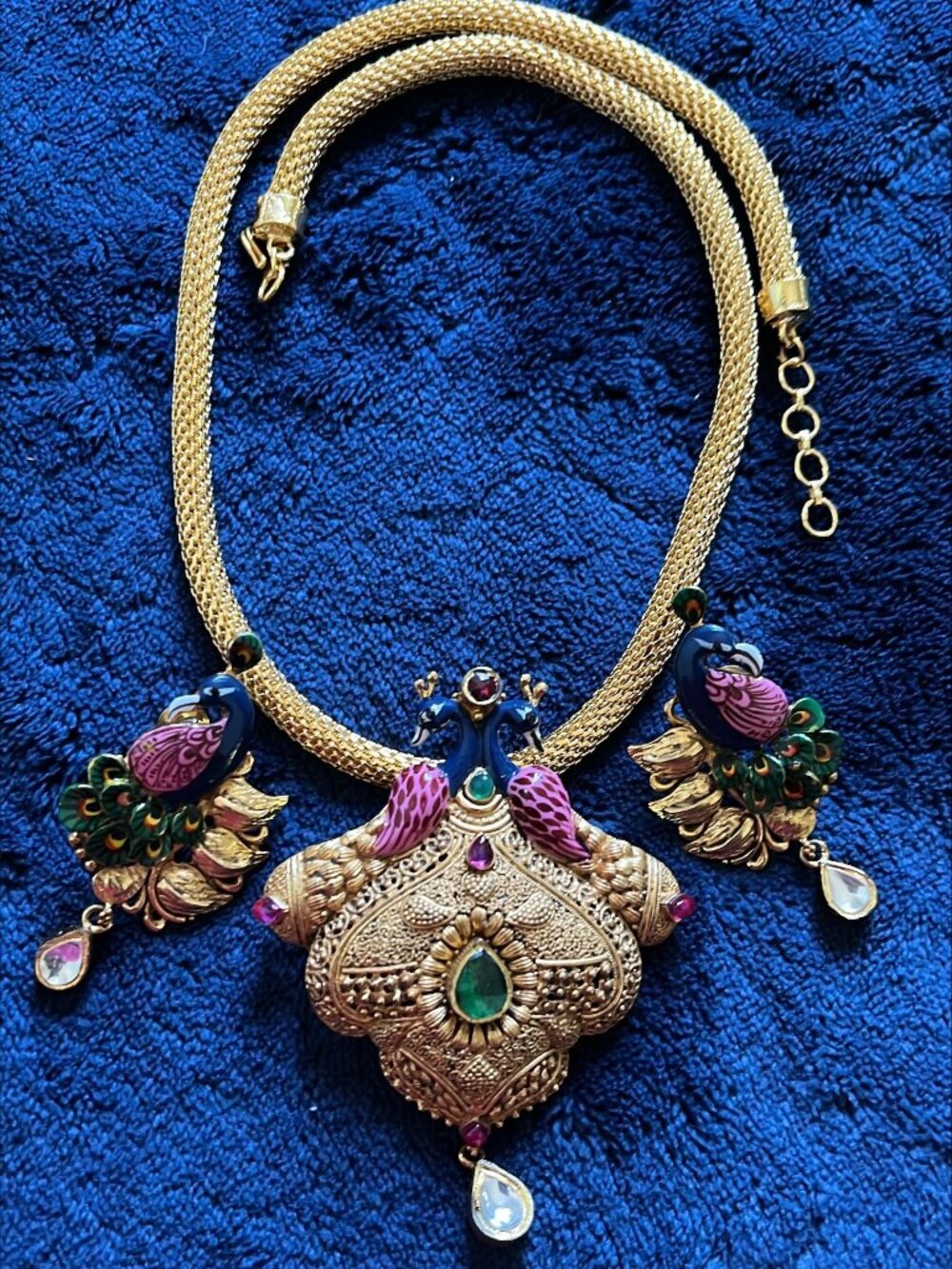 Traditional Necklace and Earrings Set
